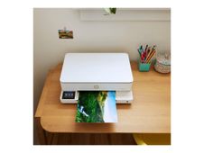 HP ENVY 6120e All-in-One - Impresora multifunción - color - chorro de tinta - 216 x 297 mm (original) - A4/Letter (material) - hasta 8 ppm (copiando) - hasta 10 ppm (impresión) - 100 hojas - USB 2.0, Wi-Fi(ac) - portobello