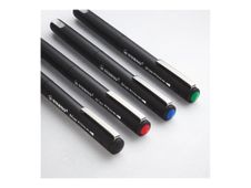 STABILO dr!ver - Rotulador de punta de fibra - negro, azul, rojo, verde - tinta al agua - 0.8 mm - medio (paquete de 4)