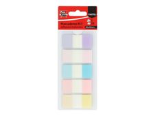 Grafoplas Fixo Notes - Marcadores de bandera - 20 x 45 mm - 100 hojas (5 x 20) - colores pastel variados