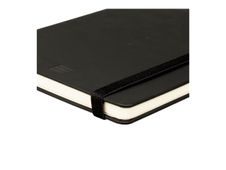 Finocam Nexo - Cuaderno - pequeña - 90 x 150 mm - 72 hojas / 144 páginas - papel blanco roto - punteado - tapa negra - poliuretano (PU)