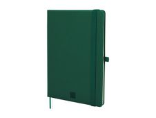 Finocam Nexo - Cuaderno - A5 (148 x 210 mm) - 72 hojas / 144 páginas - papel blanco roto - liso - dark green cover - poliuretano (PU)