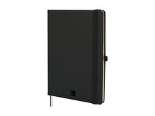 Finocam Nexo - Cuaderno - A5 (148 x 210 mm) - 72 hojas / 144 páginas - papel blanco roto - punteado - tapa negra - poliuretano (PU)