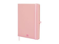 Finocam Nexo - Cuaderno - A5 (148 x 210 mm) - 72 hojas / 144 páginas - papel blanco roto - punteado - tapa rosa - poliuretano (PU)
