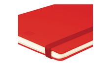Finocam Nexo - Cuaderno - A5 (148 x 210 mm) - 72 hojas / 144 páginas - papel blanco roto - forrado - tapa roja - poliuretano (PU)