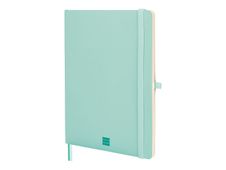 Finocam Nexo - Cuaderno - B5 - 176 x 250 mm - 72 hojas / 144 páginas - papel blanco roto - liso - tapa turquesa - poliuretano (PU)