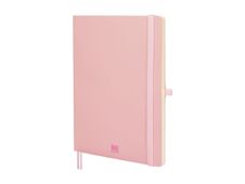 Finocam Nexo - Cuaderno - B5 - 176 x 250 mm - 72 hojas / 144 páginas - papel blanco roto - liso - tapa rosa - poliuretano (PU)