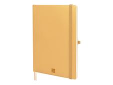 Finocam Nexo - Cuaderno - B5 - 176 x 250 mm - 72 hojas / 144 páginas - papel blanco roto - liso - cubierta camel - poliuretano (PU)