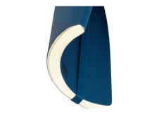 Finocam Nexo - Cuaderno - B5 - 176 x 250 mm - 72 hojas / 144 páginas - papel blanco roto - punteado - cubierta azul marino - poliuretano (PU)
