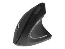 T'nB Ergo WAY - Ratón vertical - ergonómico - óptico - 6 botones - inalámbrico - 2.4 GHz - receptor inalámbrico USB - negro - caja para colgar