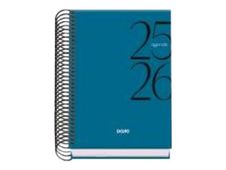 Dohe SYSTEM - Agenda - 2025-2026 - página de día - encuadernado espiral - A6 (120 x 170 mm) - 144 hojas - azul - cartón recubierto de papel laminado