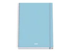 Dohe Serenity - Cuaderno - encuadernado espiral - A5 (162 x 210 mm) - 100 hojas / 200 páginas - cuadriculado - azul - cartón recubierto de papel laminado