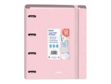 Dohe Serenity - Archivador de anillas - ancho de la espina: 40 mm - para A4 (210 x 297 mm) - rosa