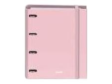 Dohe Serenity - Archivador de anillas - ancho de la espina: 40 mm - para A4 (210 x 297 mm) - rosa