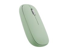 T'nB iClick DUAL CONNECT - Ratón - 3 botones - inalámbrico - 2.4 GHz, Bluetooth - receptor inalámbrico USB - verde - caja para colgar