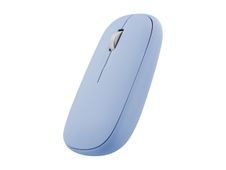 T'nB iClick DUAL CONNECT - Ratón - 3 botones - inalámbrico - 2.4 GHz, Bluetooth - receptor inalámbrico USB - azul - caja para colgar