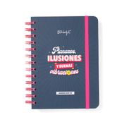 Mr. Wonderful Wonder - Agenda - 2025-2026 - semana vista - encuadernado anillas metálicas - pequeña - 160 páginas - Planazos, ilusiones y buenas vibraciones