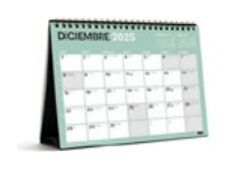 Miquelrius - Calendario - escritorio - 2025 - 2026 - un mes vista - A5 (148 x 210 mm) - fecha