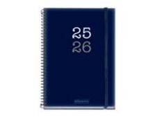 Miquelrius College Plus - Diario - 2025 - 2026 - página de día - encuadernado espiral - 4° - 150 x 213 mm - azul - polipropileno (PP)