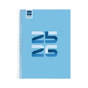 Agenda escolar espiral Cool 1/8 DP 25-26 Blava 120x164