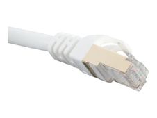 iggual - Cable de interconexión - RJ-45 (M) a RJ-45 (M) - 3 m - S/FTP - CAT 6a/7 - sin halógenos, sin enganches - blanco