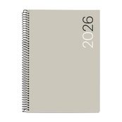 Agenda anual espiral Plus SVV PP City Gris 2026 - Català