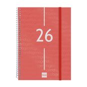 Agenda anual Basics Year E10 SVH 2026 Vermell - Català