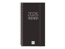 Agenda anual espiral Basics Opaque E9 SVH 2026 Negre - Català