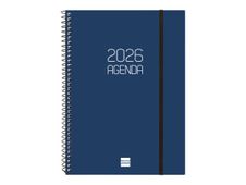 Agenda anual espiral Basics Opaque E10 SVH 2026 Blau - Català