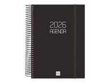 Agenda anual Basics Opaque E10 1DP 2026 Negre - Català