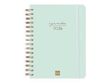 Agenda anual espiral Trendy Alma E10 1DP Menta - Català