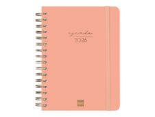 Agenda anual espiral Trendy Alma E10 1DP Coral - Català