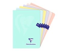 Clairefontaine MIMESYS Pastel - Quilted notebook - grapado - A5 - 48 hojas / 96 páginas - cuadriculado - disponible en diferentes colores - polipropileno (PP)