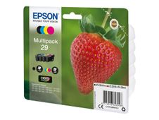 Epson 29 Multipack - Paquete de 4 - negro, amarillo, cián, magenta - original - blíster - cartucho de tinta - para Expression Home XP-245, 247, 255, 257, 332, 342, 345, 352, 355, 435, 442, 445, 452, 455