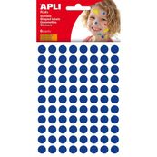 Gomets redondos 10,5mm azul 6 hojas