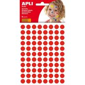 Gomets redondos 10,5mm rojo 6 hojas