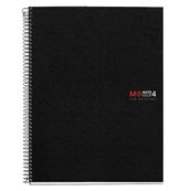 Miquel rius notebook 4 colores A4 140 hojas 5x5 polipropileno basic negro
