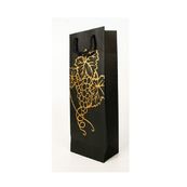 Bolsa regalo papel kraft decorado black - gold
