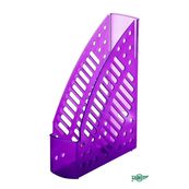 Revistero plastico transparente violeta