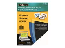 Fellowes - A4 (210 x 297 mm) - 450 micras - transparente - 100 uds. tapa de encuadernación de polipropileno - para Fellowes ESP50, Galaxy 500, Galaxy E, Metal 50, Metal Quasar, PB 2650, Quasar 130, WB 500