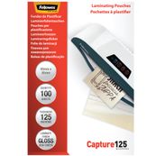 Fellowes Laminating Pouches Capture 125 micron - 64 x 95 mm bolsas para laminación
