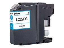 Brother LC22EC - Súper Alto Rendimiento - cián - original - cartucho de tinta - para Brother MFC-J5920DW
