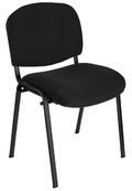 Silla de visita profesional Confidente Iso Negra