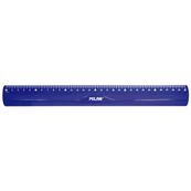 Regla 30cm flexible y resistente azul