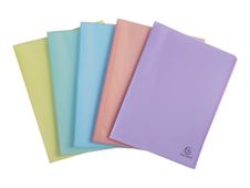 Exacompta Chromaline Pastel - Libro de pantalla - 20 compartimentos - 40 vistas - para A4 - disponible en diferentes colores