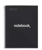 Miquel rius notebook 1 color A4 80 hojas 5x5 90g emotions negro