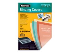 Fellowes - A4 (210 x 297 mm) - transparente - 240 g/m² - 100 uds. tapa de encuadernación de PVC - para Fellowes Galaxy 500, Galaxy Wire, Pulsar+ 300, Quasar+ 500, Star 150, Star+ 150