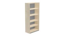 Armario estanteria alto sin puertas 195x90x45 estructura roble tapa haya