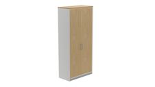 Armario alto con puertas 195x90x45 estructura aluminio puertas totales roble
