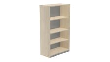 Armario estanteria medio sin puertas 156x90x45 estructura roble tapa haya