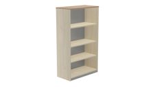 Armario estanteria medio sin puertas 156x90x45 estructura roble tapa roble